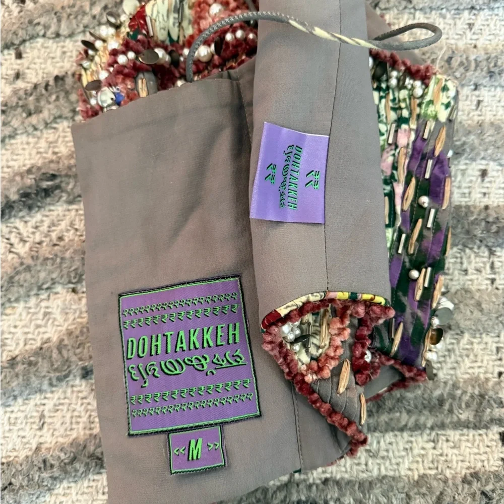 Sequin Embellished Corset - Multicolor - Picture 4 of 5